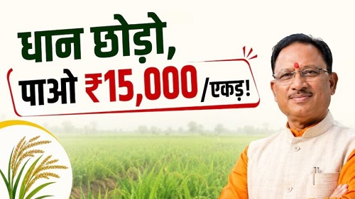 धान के बदले वैकल्पिक फसलों पर 15 हजार रुपये प्रति एकड़ मिलेगी आदान सहायता राशि
