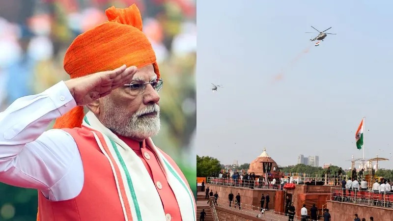 PM मोदी ने लाल किले पर फहराया तिरंगा, 80वें स्वतंत्रता दिवस पर राष्ट्र को किया संबोधित