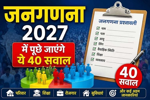 जनगणना में पूछे जाएंगे ये 40 सवाल, गृह मंत्रालय ने जारी की हाउसहोल्ड शेड्यूल की अधिसूचना, देखें सवालों की पूरी लिस्ट