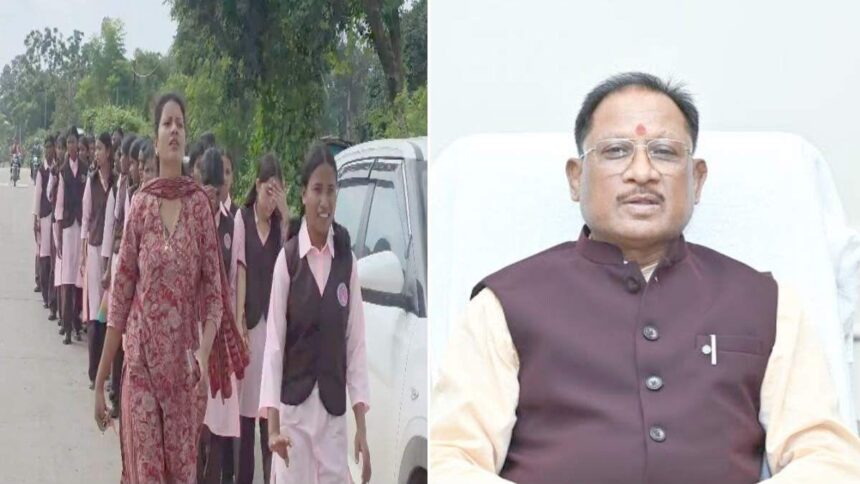 3 महीने अंधेरे में पढ़ाई, 16 किमी पैदल कलेक्टर के पास पहुंचीं छात्राएं; CM साय के फोन के बाद प्राचार्य हटे, वार्डन को नोटिस