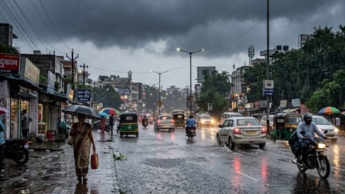 राजधानी समेत कई जिलों में बारिश का अलर्ट, 50 KM की रफ्तार से चलेंगी हवाएं; तापमान में गिरावट